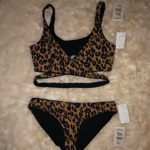 Mandalay leopard print bikini (reversible)